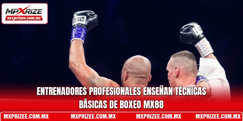 Entrenadores profesionales enseñan técnicas básicas de Boxeo MXPrize