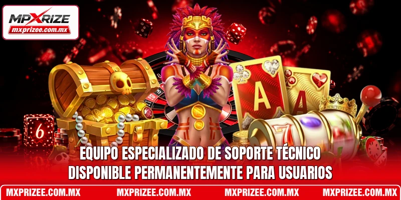 Equipo especializado de soporte técnico disponible permanentemente para usuarios
