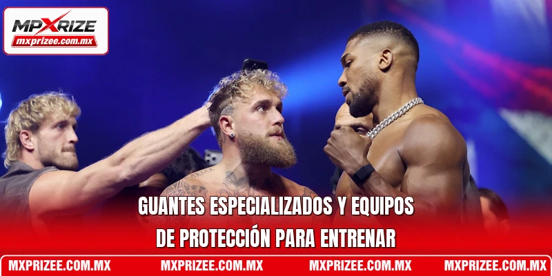 Guantes especializados y equipos de protección para entrenar