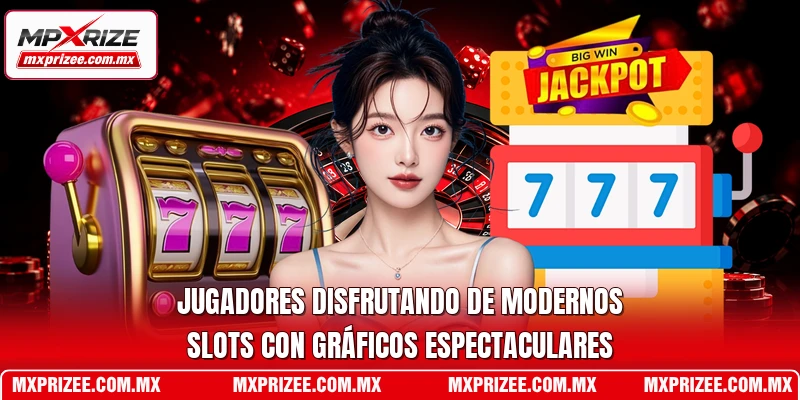 Jugadores disfrutando de modernos Slots con gráficos espectaculares