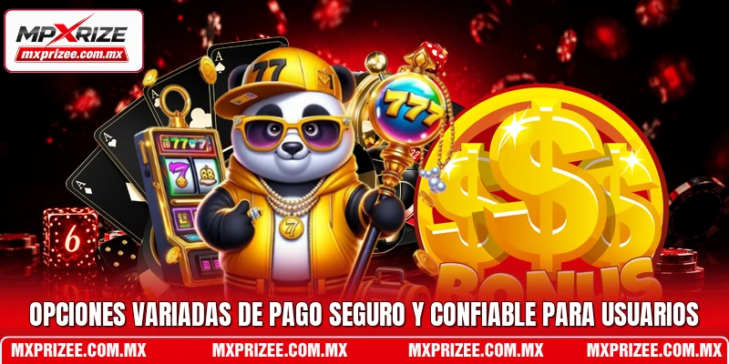 Opciones variadas de pago seguro y confiable para usuarios