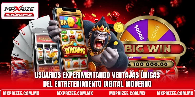 Usuarios experimentando ventajas únicas del entretenimiento digital moderno