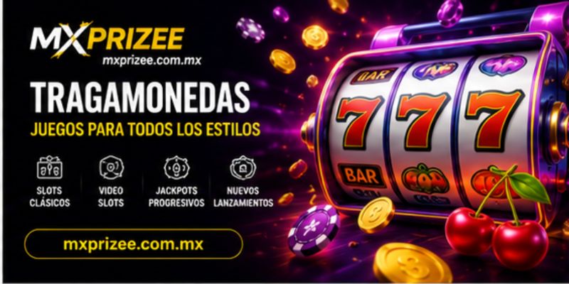 Tragamonedas de MXPrize con slots modernos, jackpots progresivos y bonos exclusivos